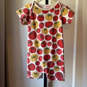 Winter Water Factory | Tomato Print Baby Romper | 12 Months